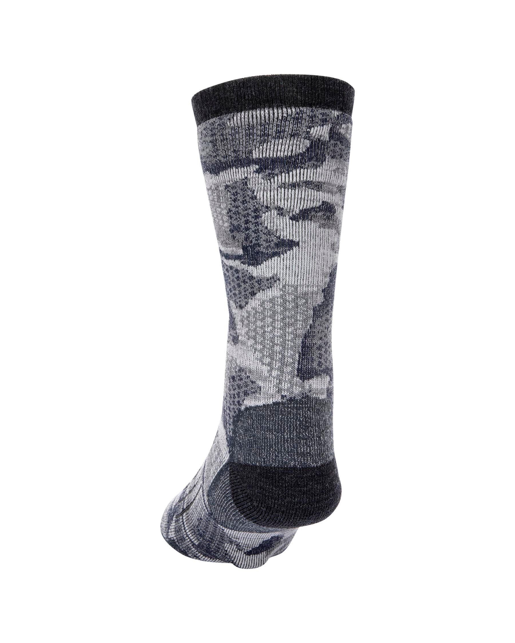 Simms Merino Midweight Hiker Sock Women's in Hex Flo Camo Admiral